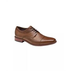 NEW JOHNSTON & MURPHY men's archer cap toe oxford dress shoes in brown